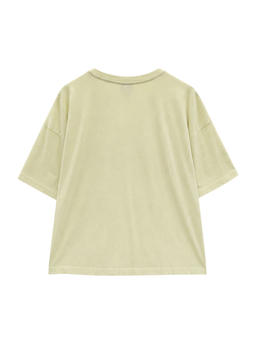 シューパッチボックスシルエットTシャツ