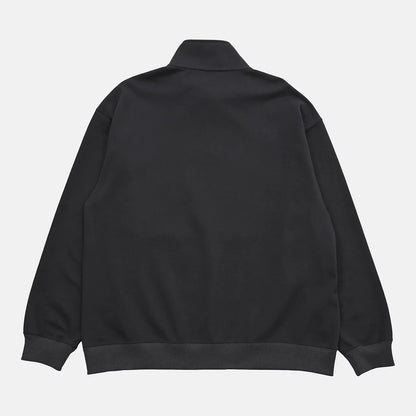 NB刺繍ダブルフェイスハーフジップ