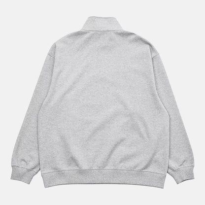 NB刺繍ダブルフェイスハーフジップ