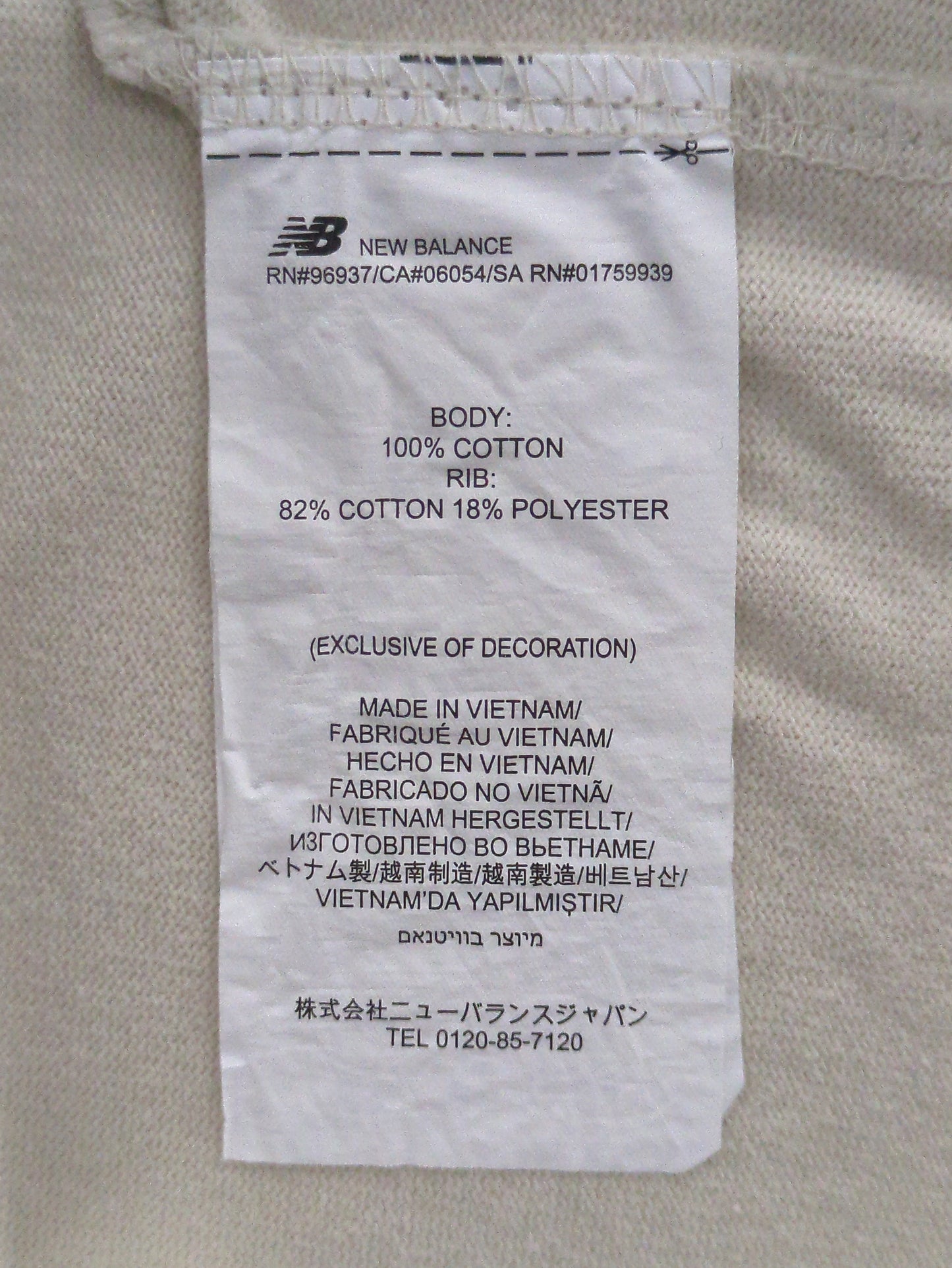 NB GREY ロングスリーブ