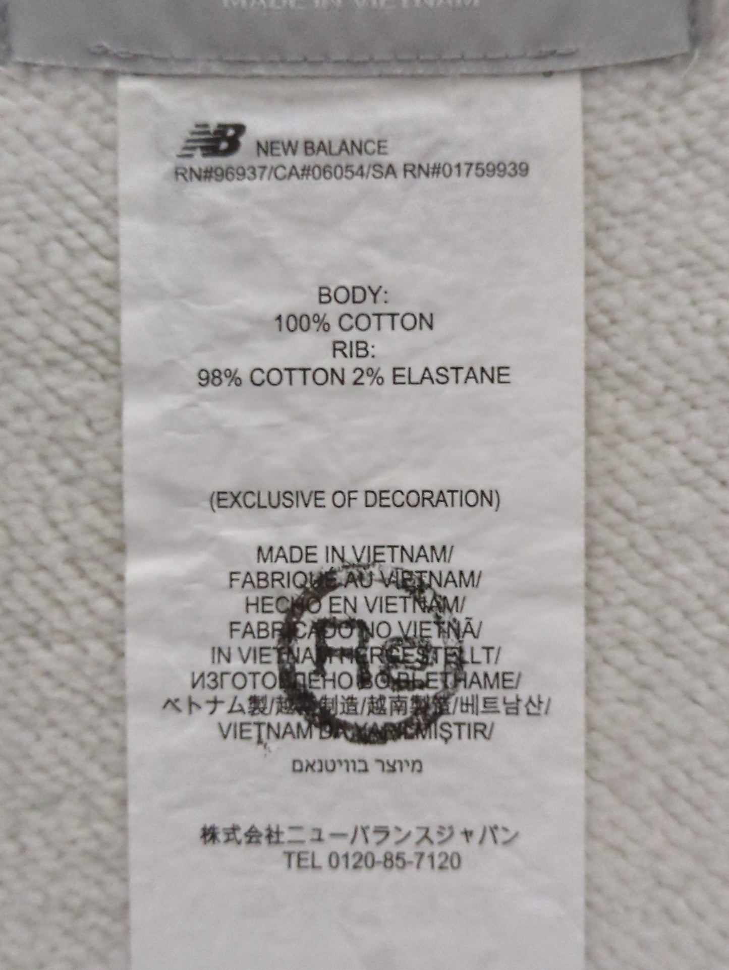NB Grey クルースウェットシャツ