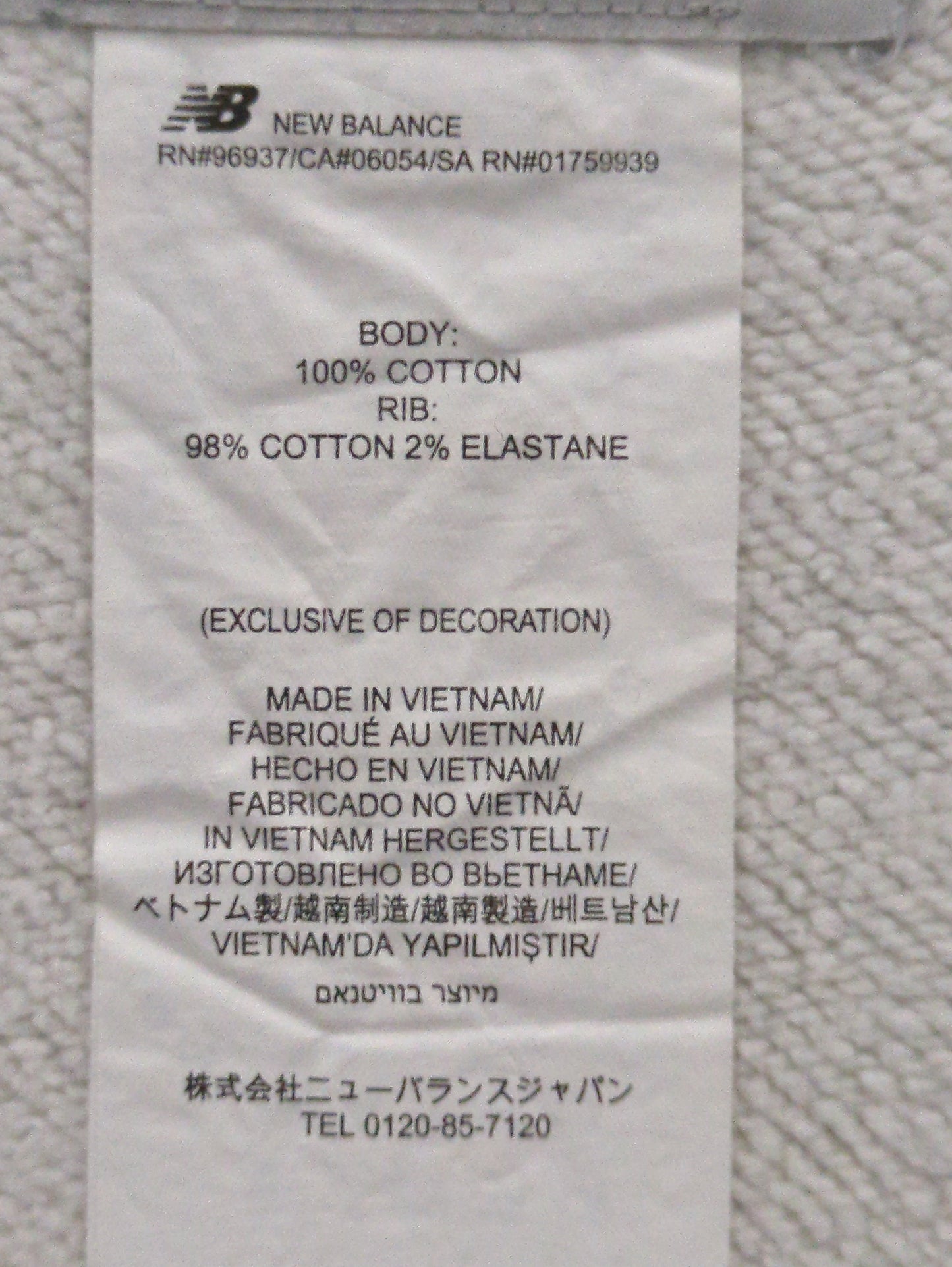 NB Grey クルースウェットシャツ