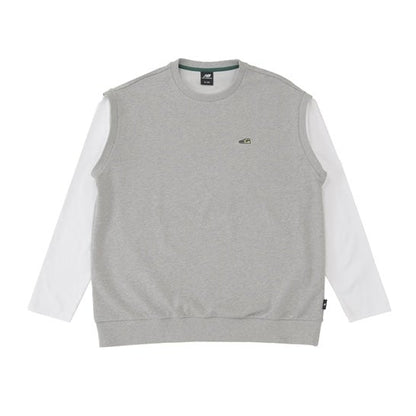 MFO シューワッペンレイヤード風プルオーバー