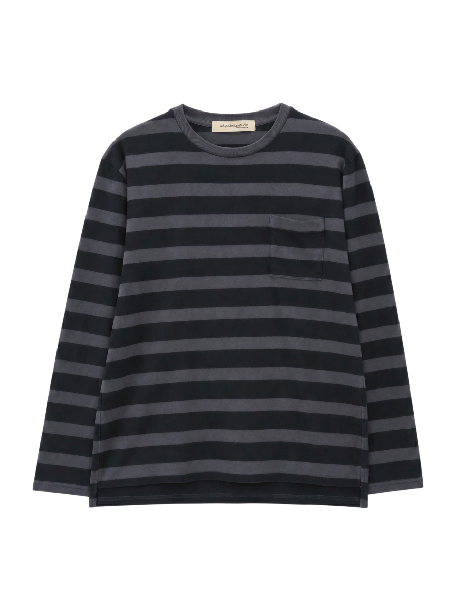 REVEAL LONG SLEEVE STRIPE T-SHIRT