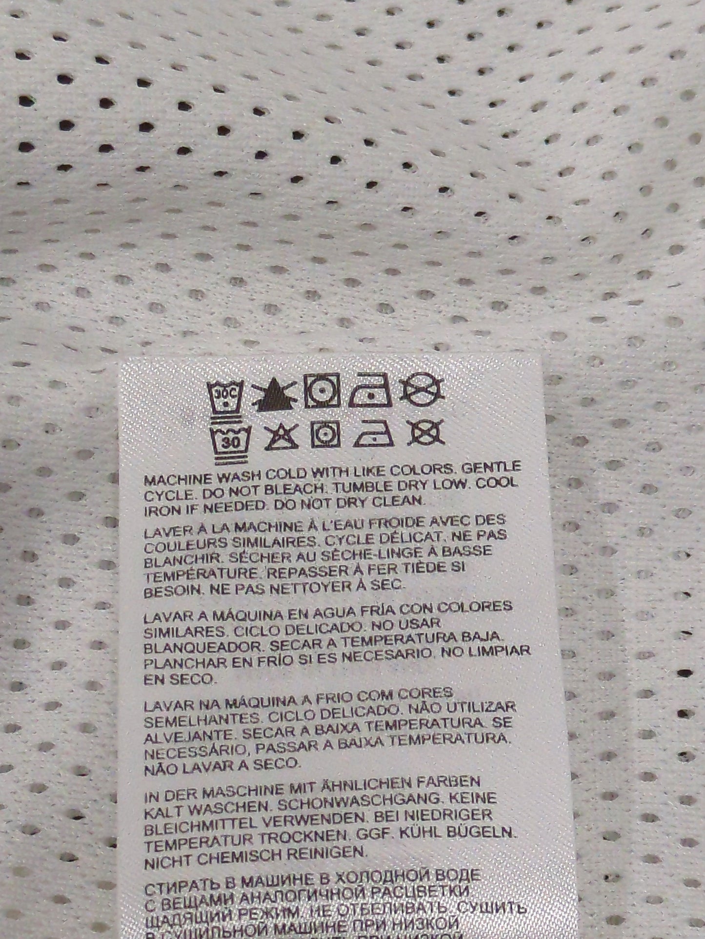 メッシュジャージロングスリーブトップ