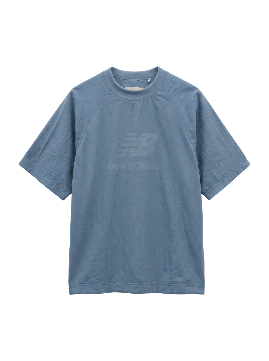 NB Grey ウーブン Tシャツ