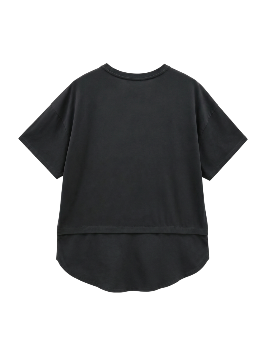 Seasonal Drapy オーバーサイズドショートスリーブTシャツ