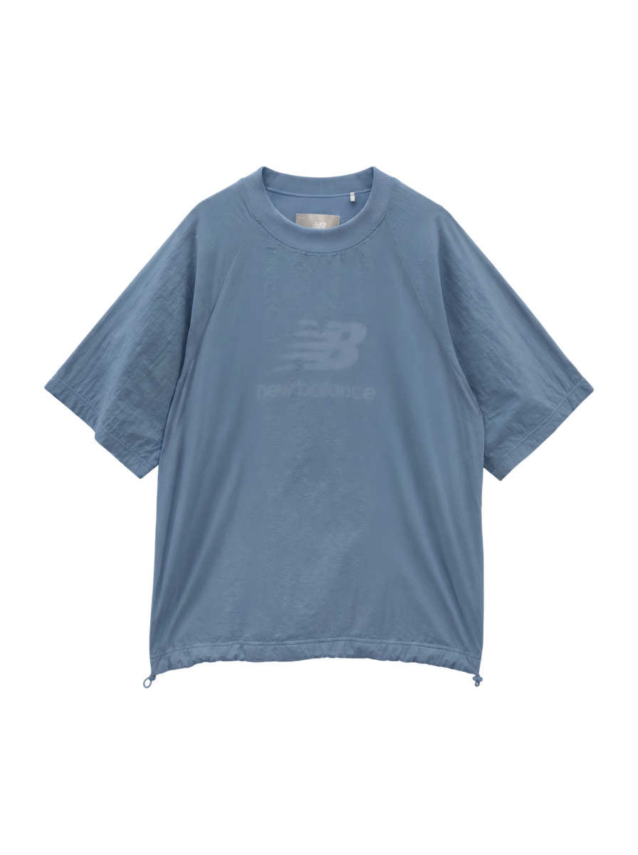 NB Grey ウーブン Tシャツ