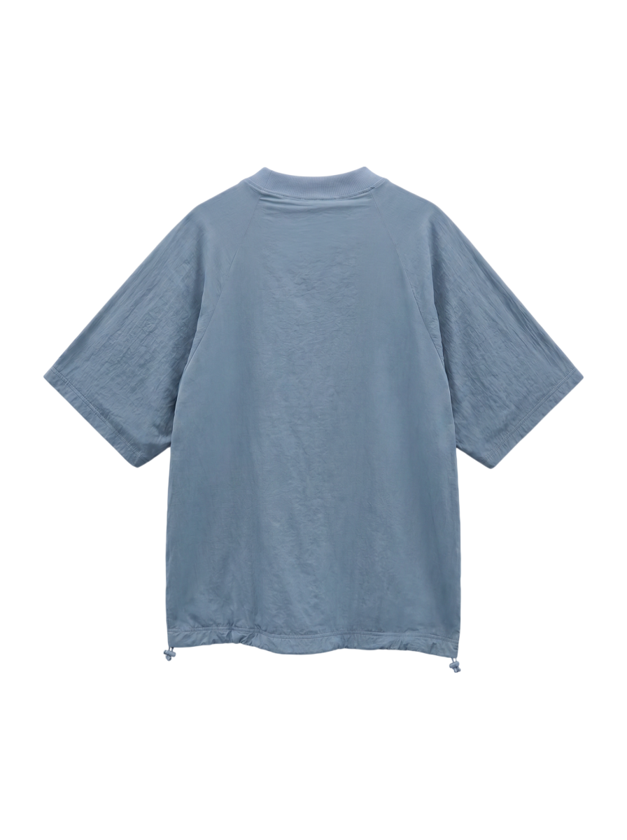 NB Grey ウーブン Tシャツ