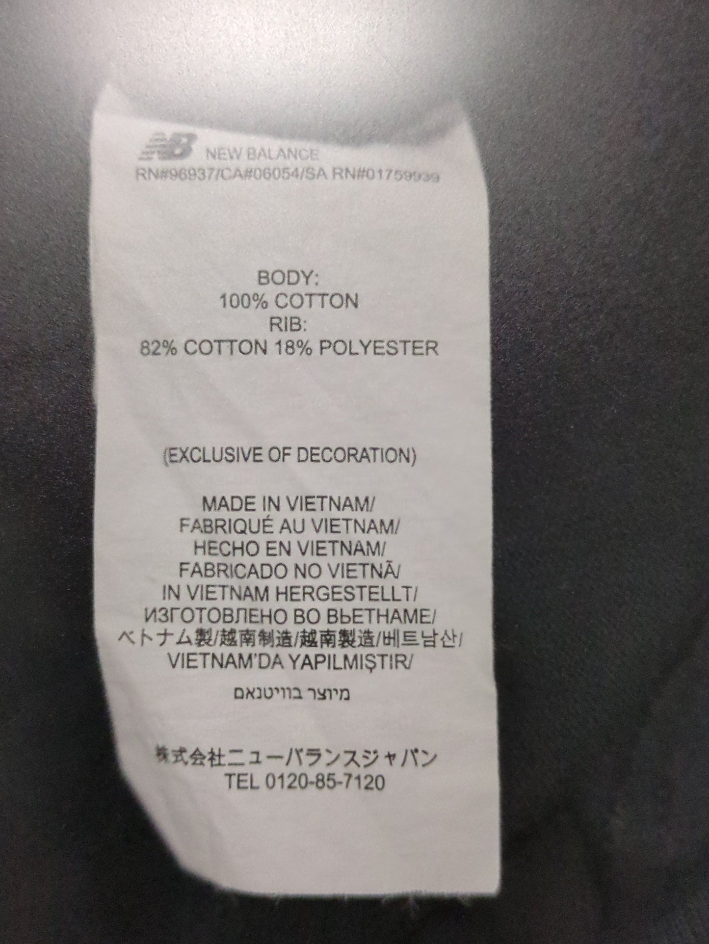 NB GREY ロングスリーブ