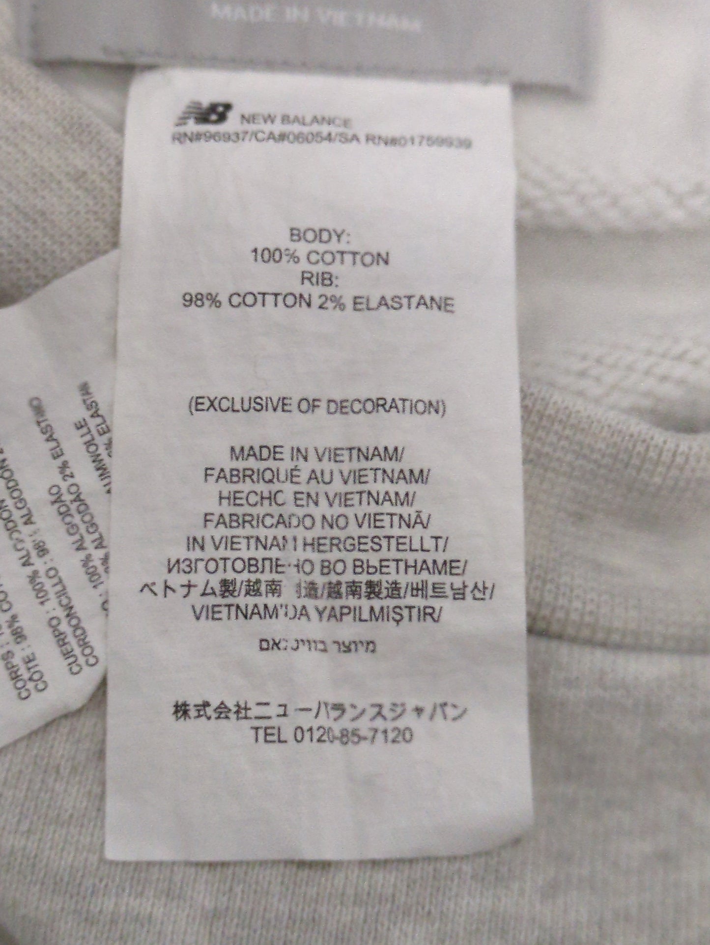 NB Grey クルースウェットシャツ