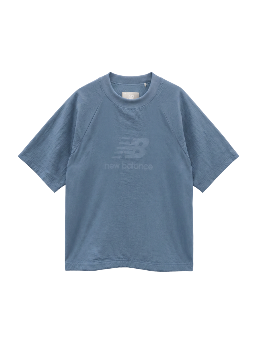 NB Grey ウーブン Tシャツ