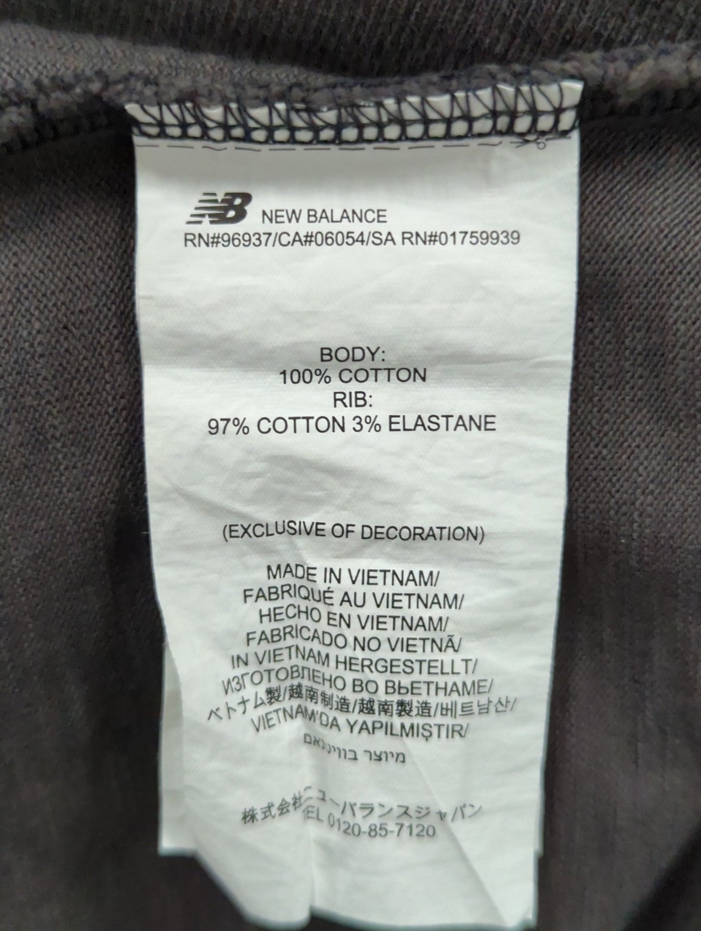 NB GREY ショートスリーブTシャツ
