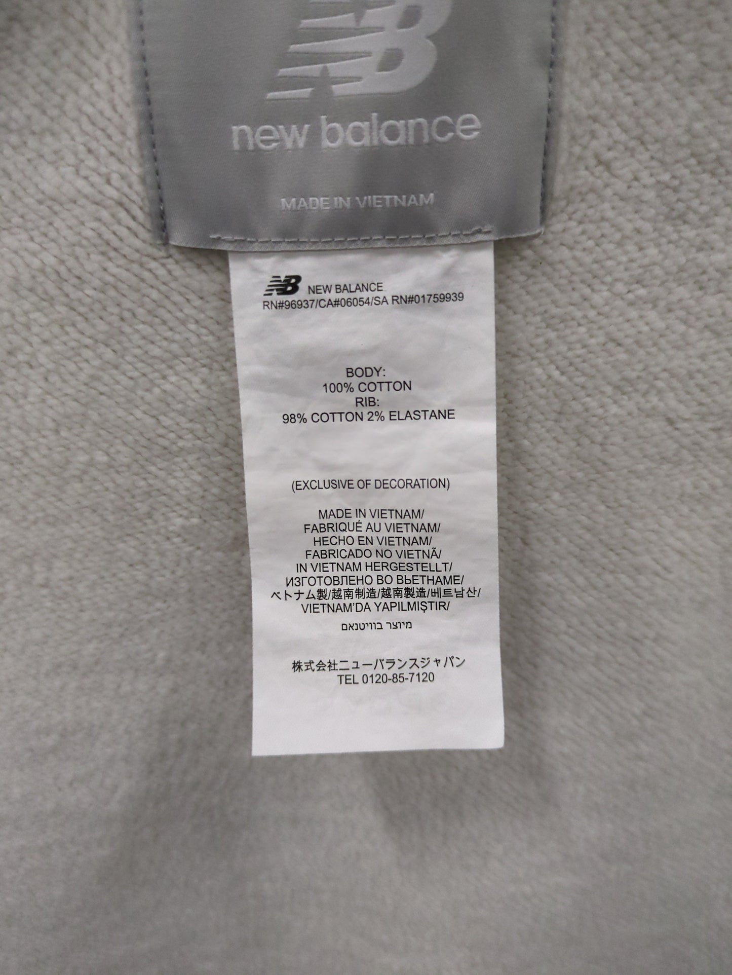 NB Grey クルースウェットシャツ