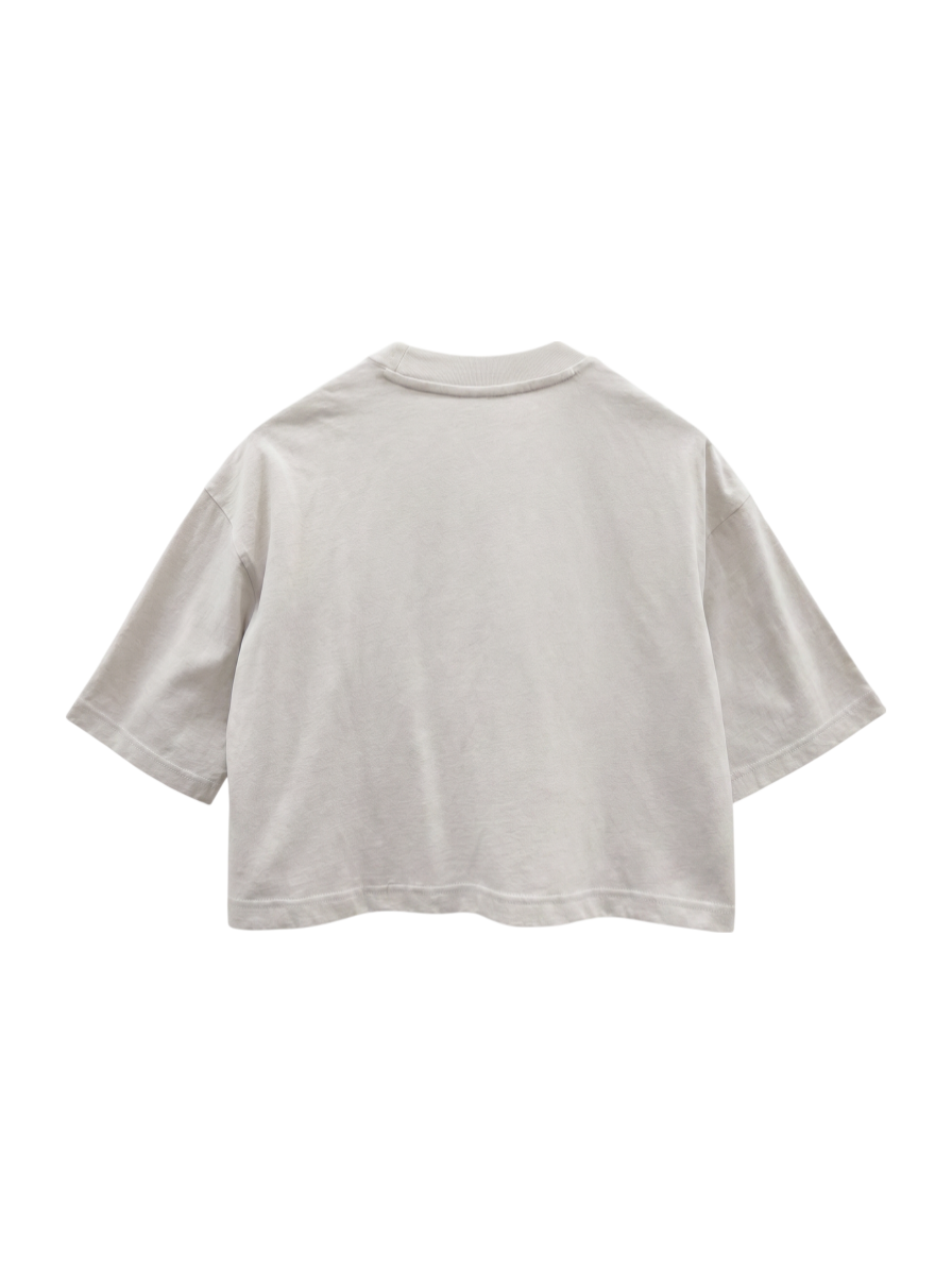 エンボスグラフィック ジャージショートスリーブTシャツ