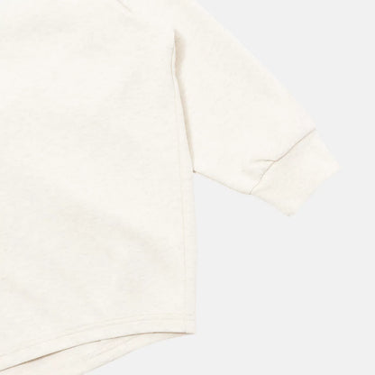 ダブルフェイスラウンドテイルプルオーバー