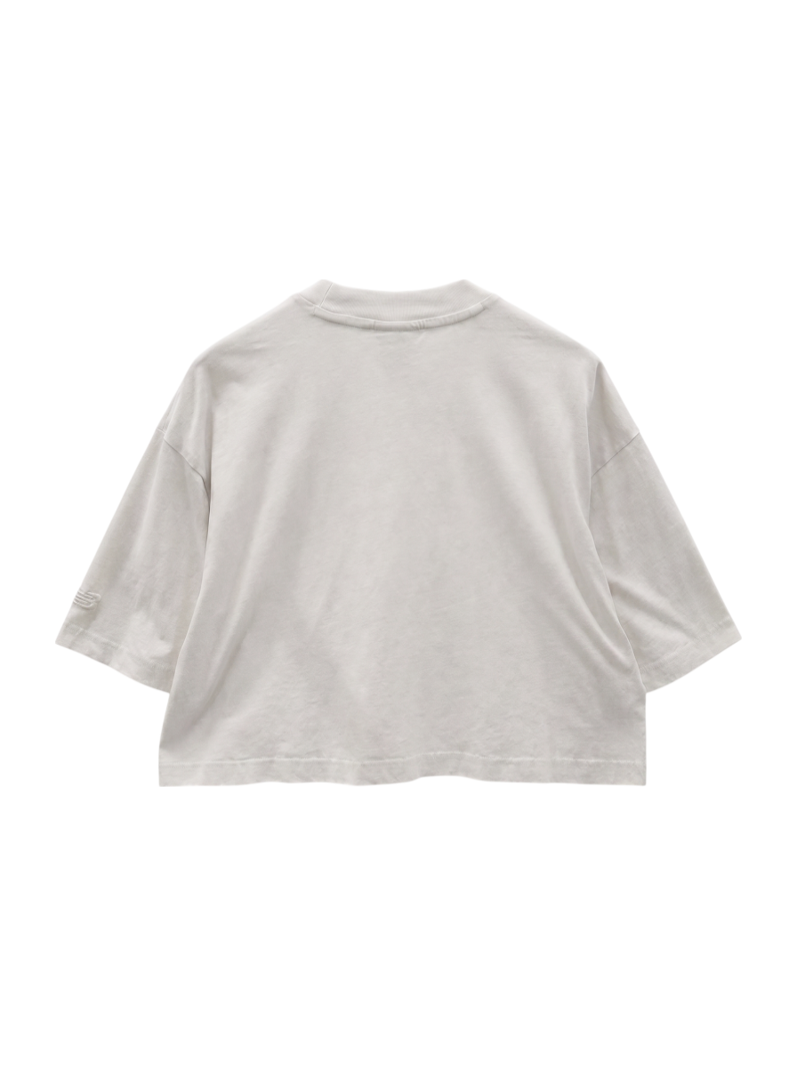 エンボスグラフィック ジャージショートスリーブTシャツ