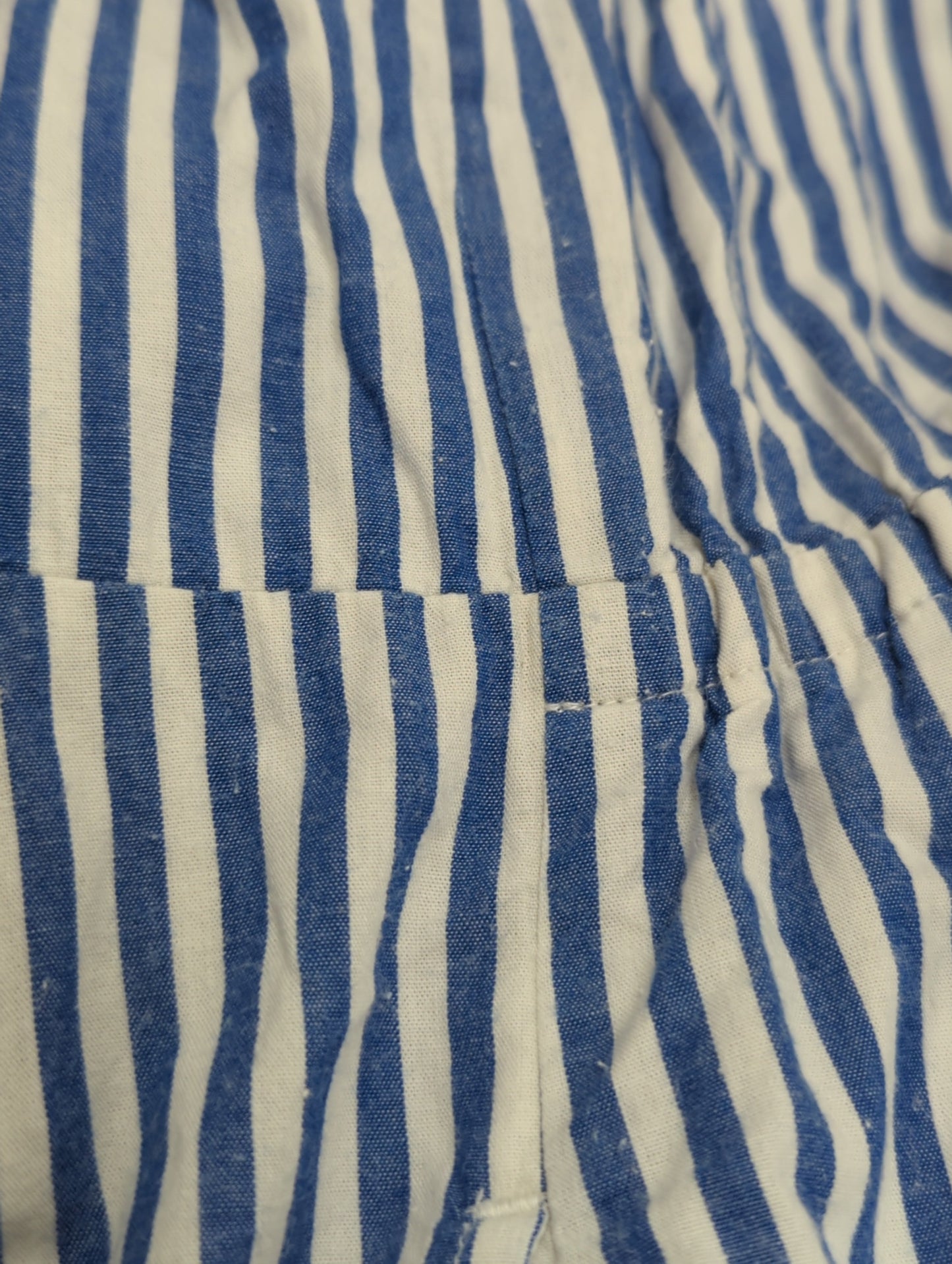 COTTON STRIPE IVY FLOWER EMBROIDERY ALL IN ONE