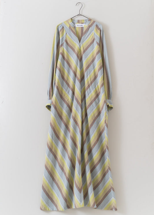 WIDE STRIPE DIAGONAL DRESS