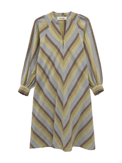 WIDE STRIPE DIAGONAL DRESS