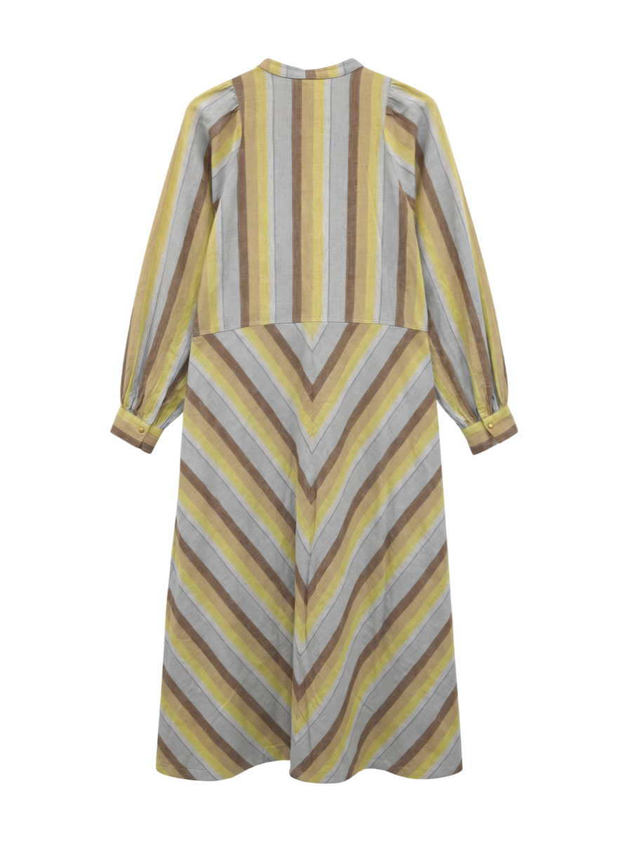 WIDE STRIPE DIAGONAL DRESS