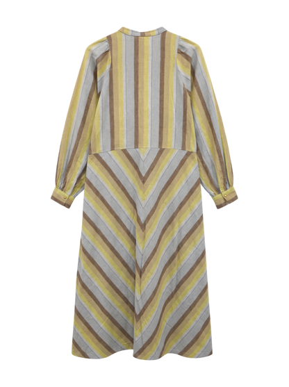 WIDE STRIPE DIAGONAL DRESS