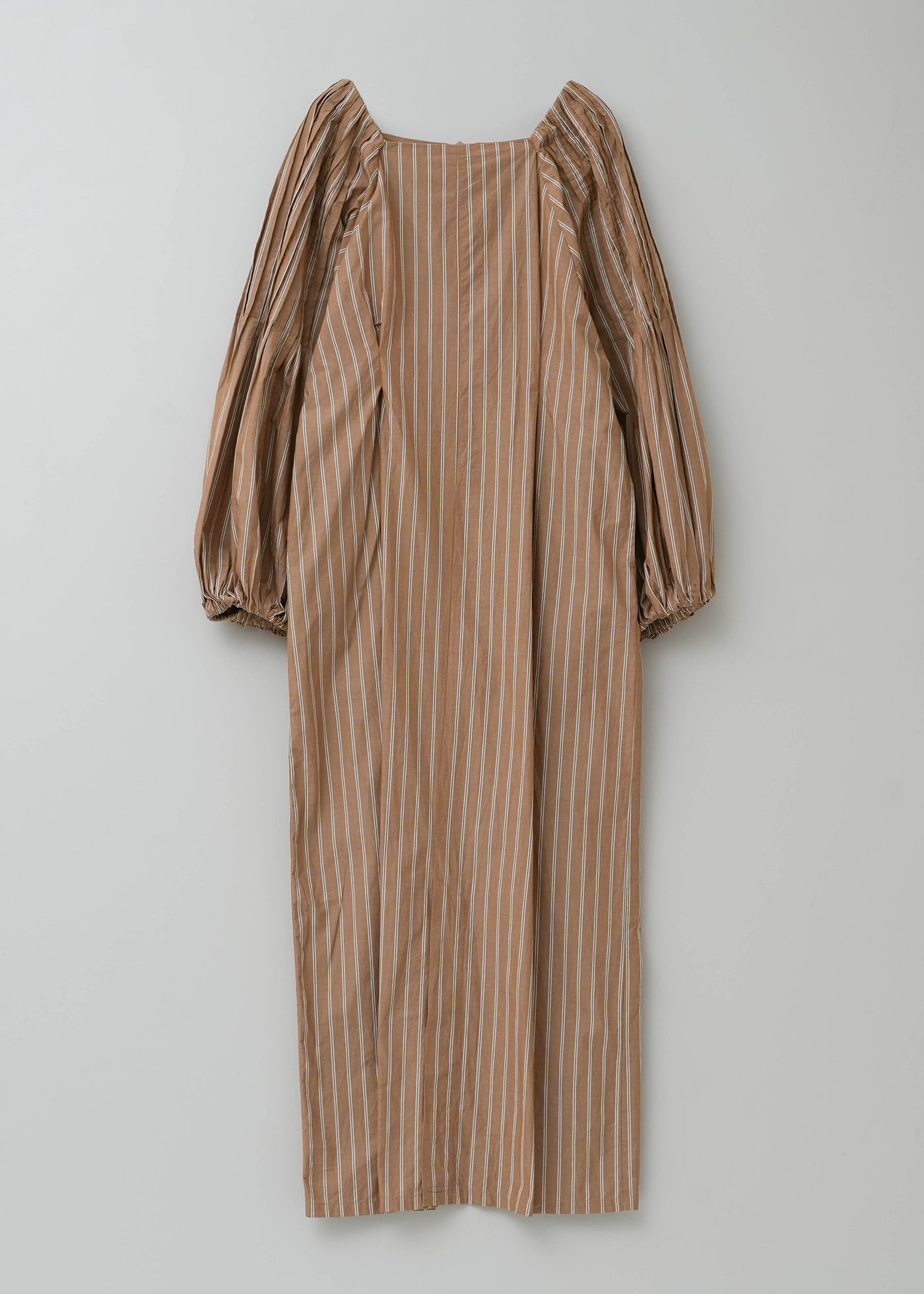 POPLIN TUCK SLEEVE DRESS