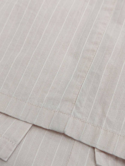 POPLIN TUCK SLEEVE DRESS