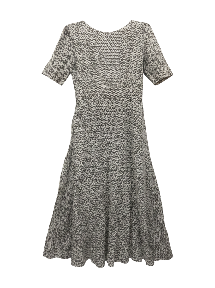 COTTON VOILE SMALL FLOWER PRINT FLARE DRESS
