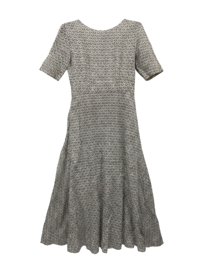 COTTON VOILE SMALL FLOWER PRINT FLARE DRESS