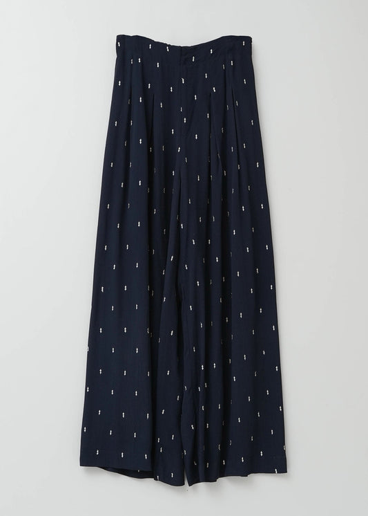 MOSS RAYON DIA EMBROIDERY PANTS
