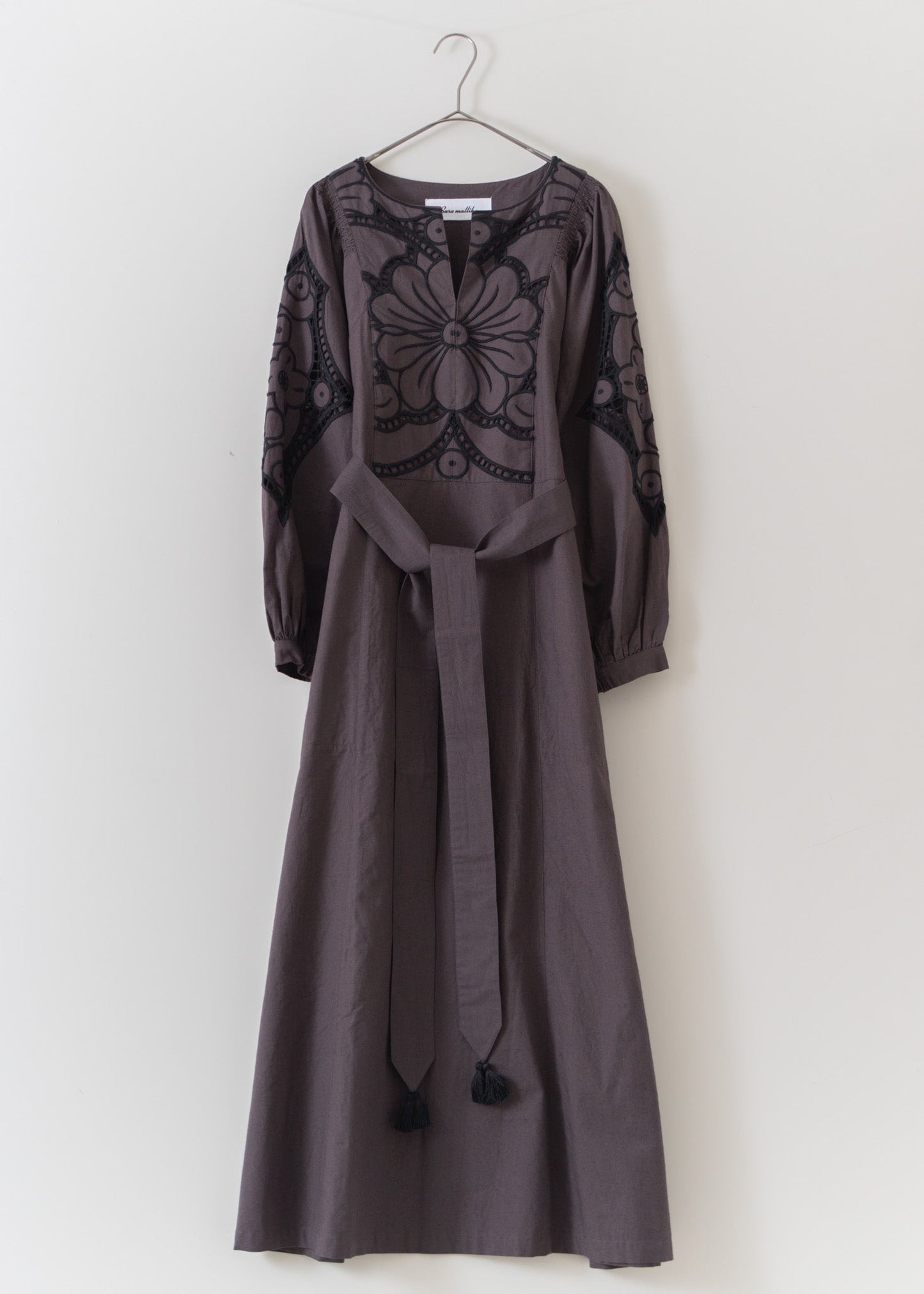 PEONY FLOWER CUTWORK DRESS