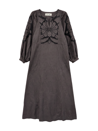 PEONY FLOWER CUTWORK DRESS