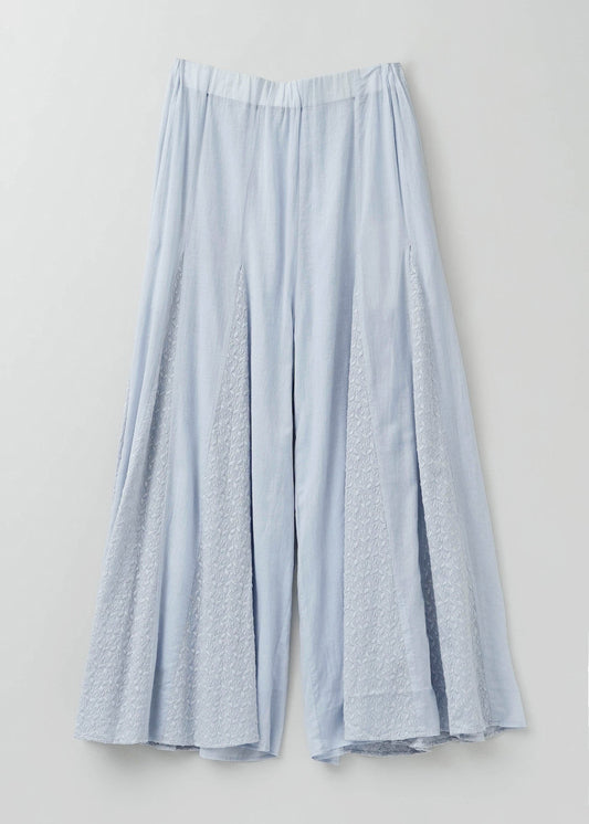 Cotton Voile Flare Pants