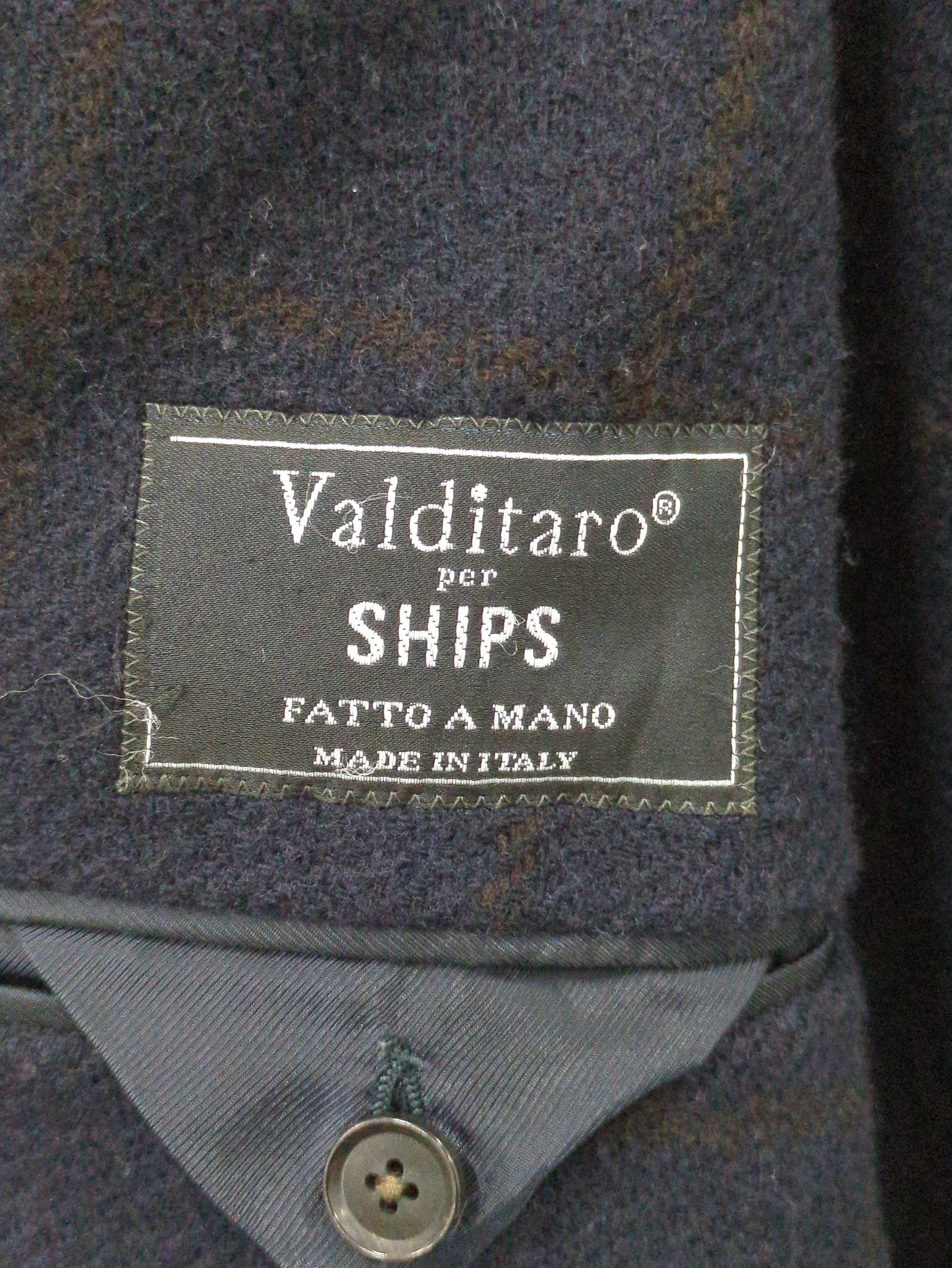 VALDITARO:NAVY STRETCH SLD