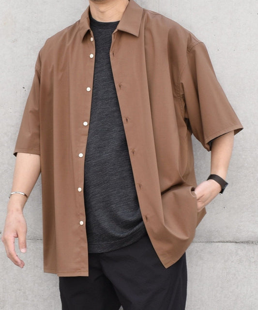 SHIPS any: バンブー レーヨン ルーズ ハーフスリーブ シャツ ［BRIOS］