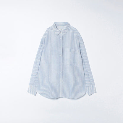 【一部WEB限定】〈手洗い可能〉IMPERIAL LINEN オーバー シャツ