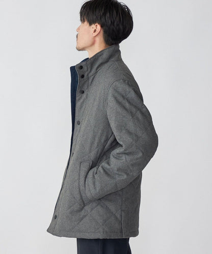 SHIPS: LANATEC スタンドカラー 中綿/キルティング ジャケット