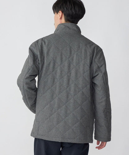 SHIPS: LANATEC スタンドカラー 中綿/キルティング ジャケット