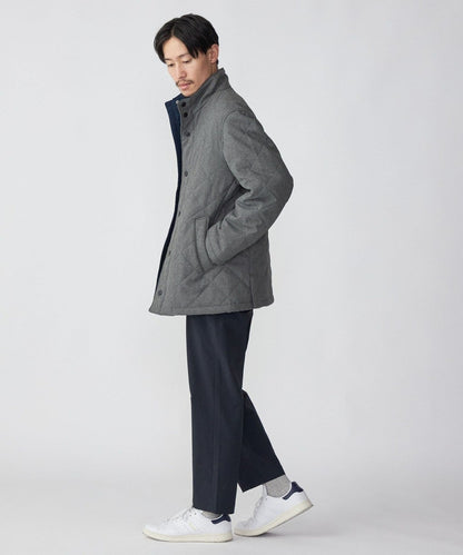 SHIPS: LANATEC スタンドカラー 中綿/キルティング ジャケット