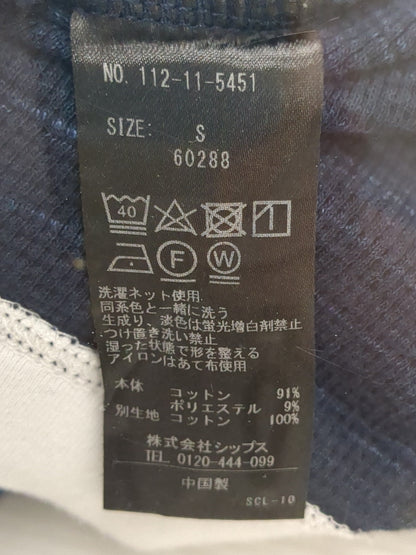 SHIPS: ワッフル フェイクレイヤード クルーネック Tシャツ