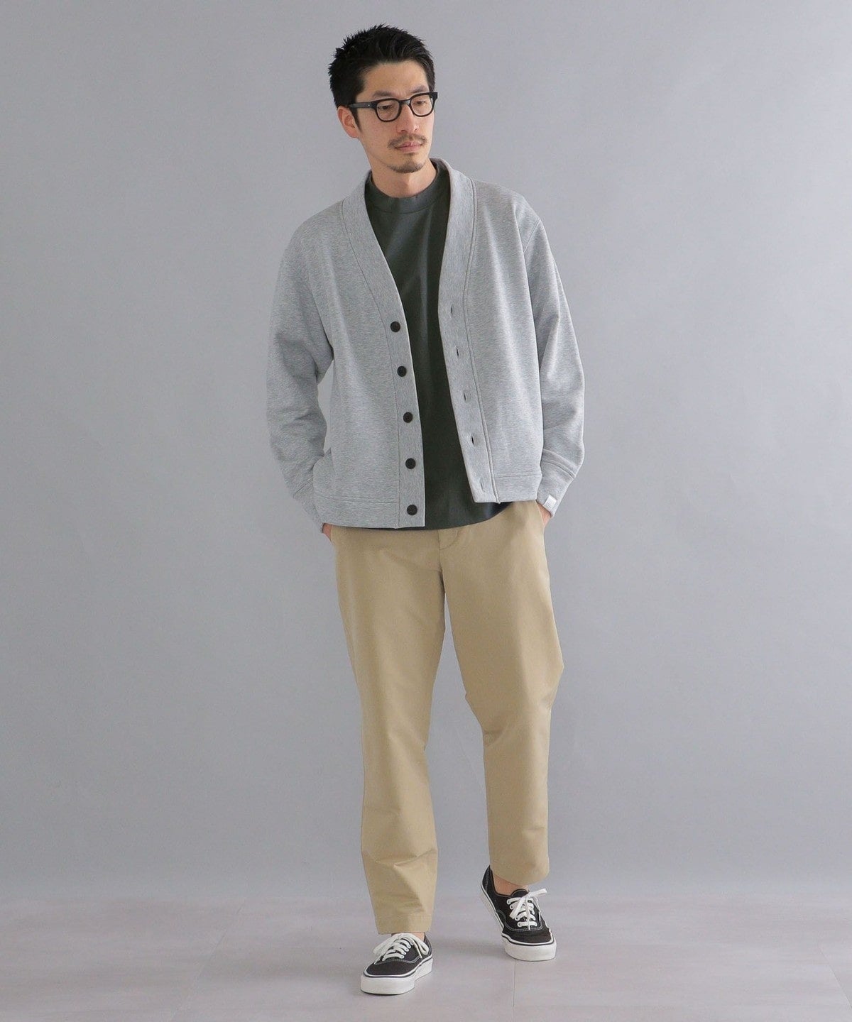 【SHIPS別注】THYARD: SOLOTEX(R) コットン Vネック カーディガン
