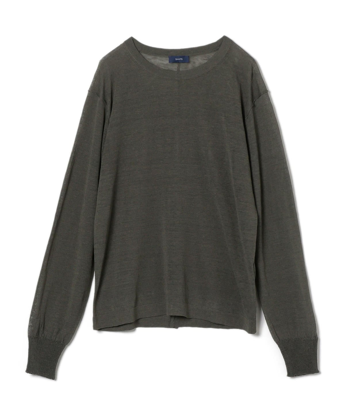 〈手洗い可能〉リネンナイロンバックスリットプルオーバー