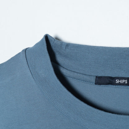 【WEB限定】SHIPS: 形態安定 防シワ加工 テレワーク ビズ Tシャツ (ロンT) 21FW