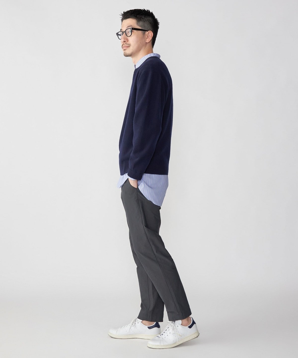 SHIPS: スーパー180'S ラム ウール クルーネック ニット