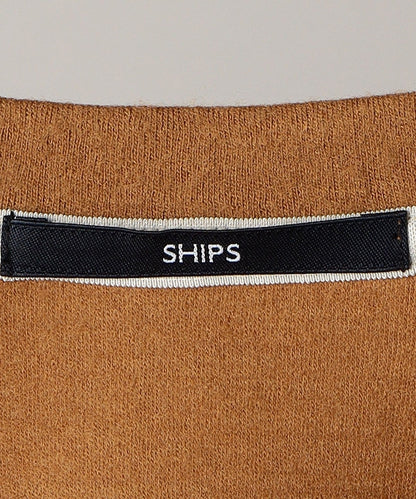 SHIPS: ボイルドウール Vネック カーディガン