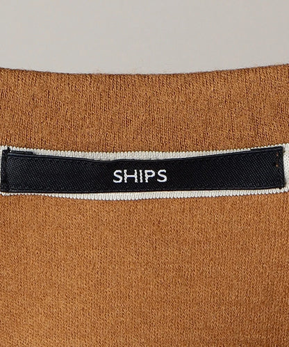 SHIPS: ボイルドウール Vネック カーディガン