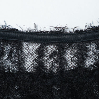 〈手洗い可能〉フェザー チュール ワイド スリーブ ブラウス