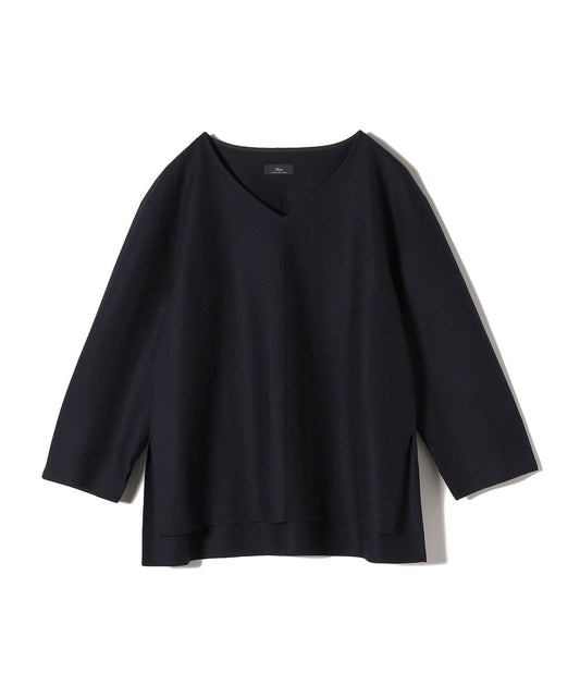 SHIPS Primary Navy Label:〈手洗い可能〉ウール ジャージー Vネック プルオーバー