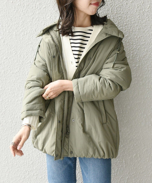 SHIPS any: THERMORE フード ミディ コート